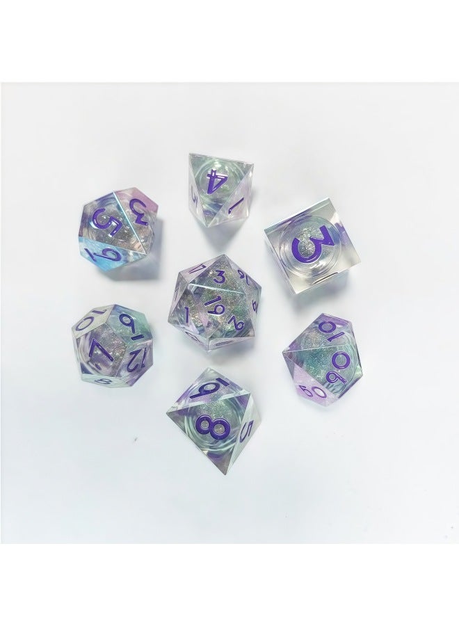 Electroplated Resin Dice Coc Running Group Dice Dnd Cthulhu Baldur's Gate Board Game